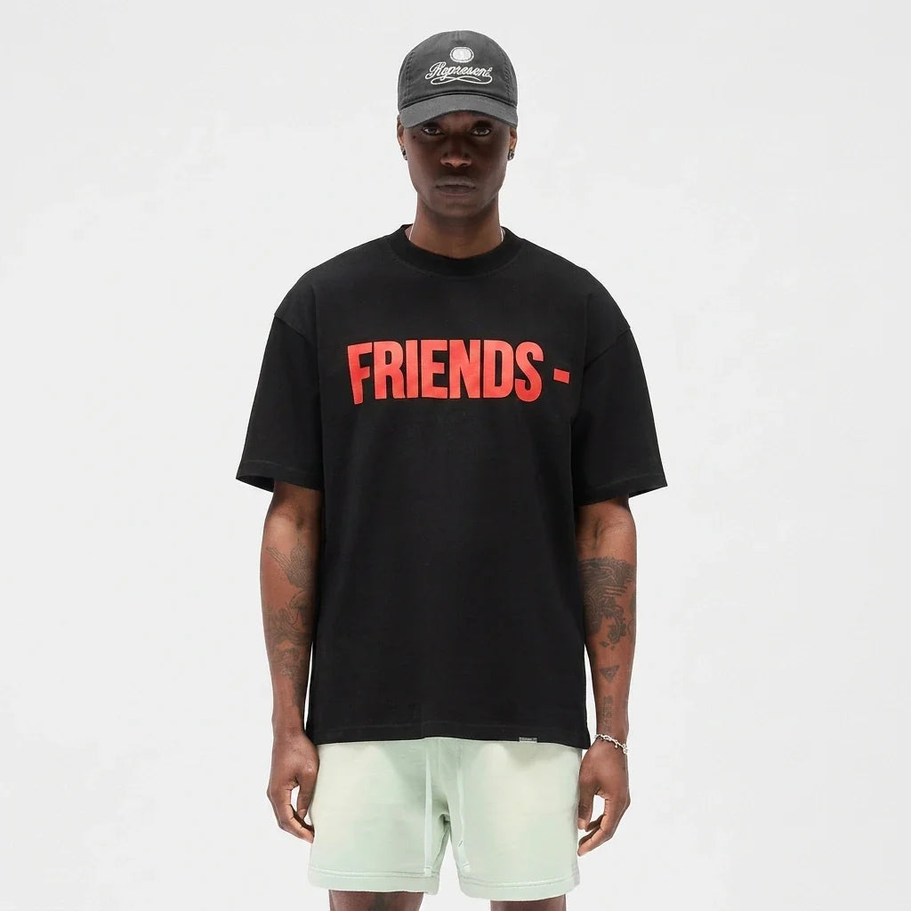 Vlone Friends T-Shirt Black/Red