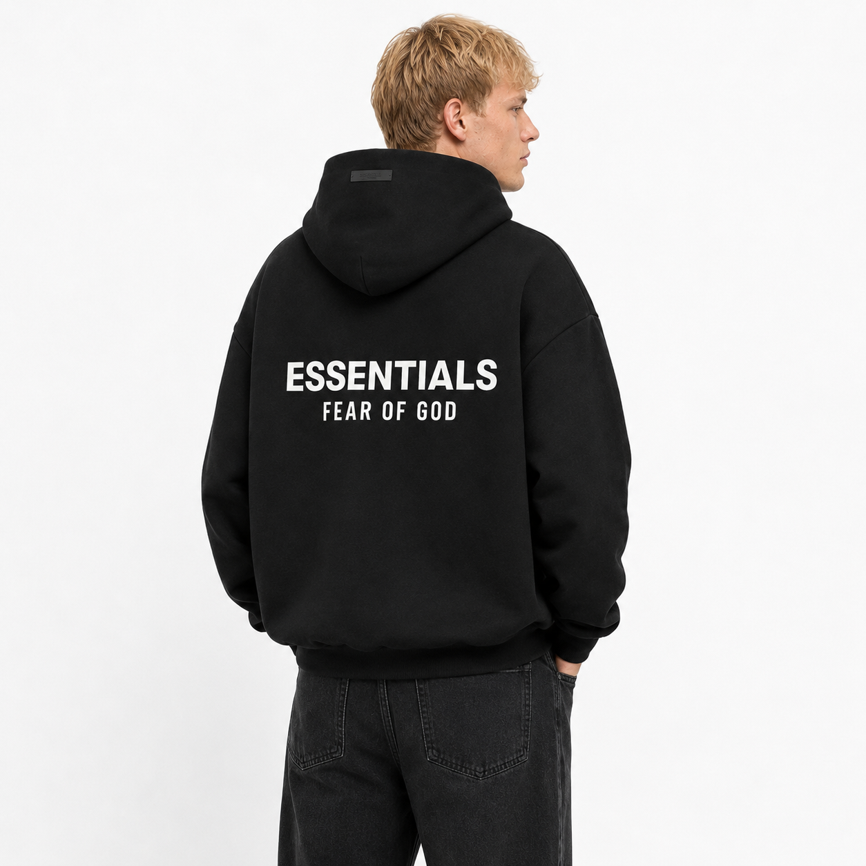 Fear of God Essentials Hoodie Black