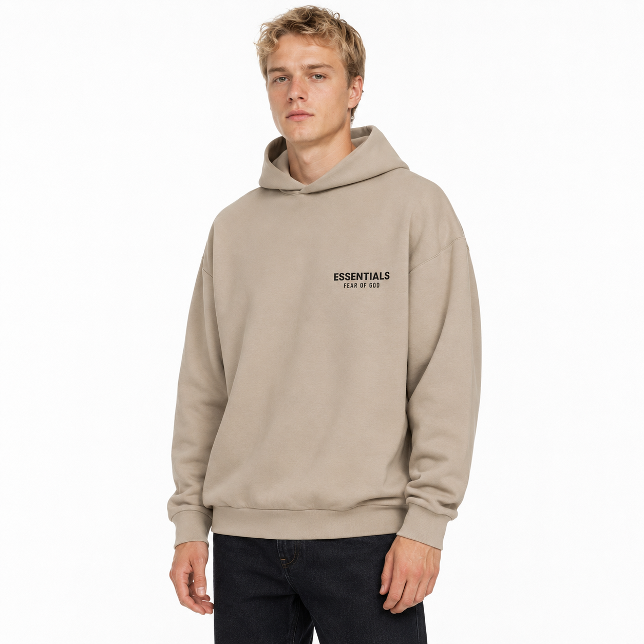 Fear of God Essentials Hoodie Desert Sand