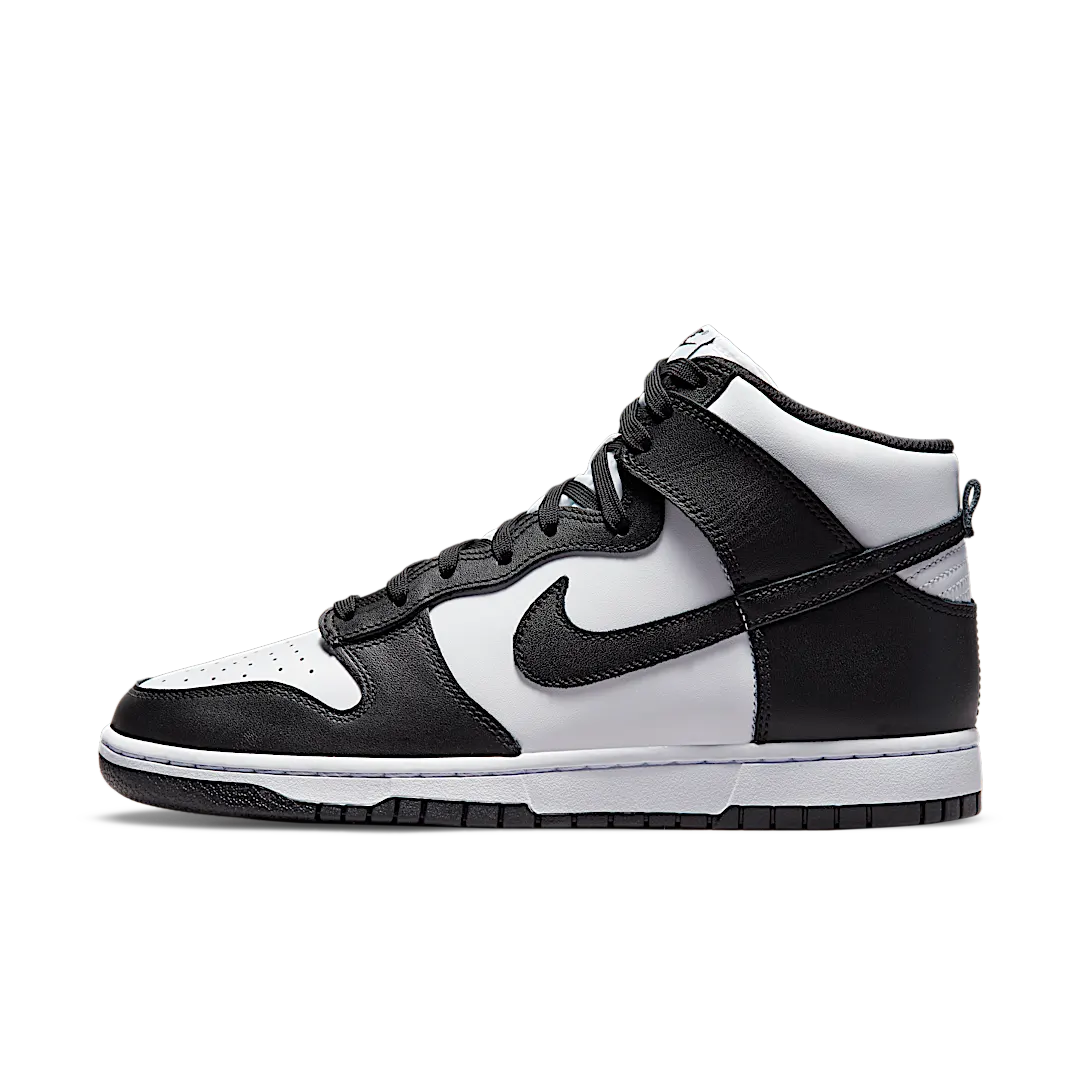 Nike Dunk High Panda Black White (2021/2024), White/Black-Total Orange (DD1399-105 / DD1869-103)