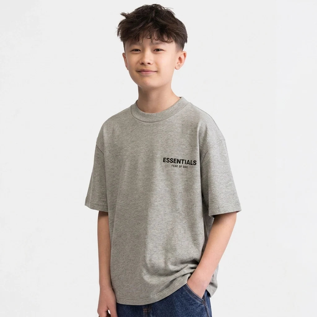 Fear of God Essentials T-shirt Dark Oatmeal (Kids)