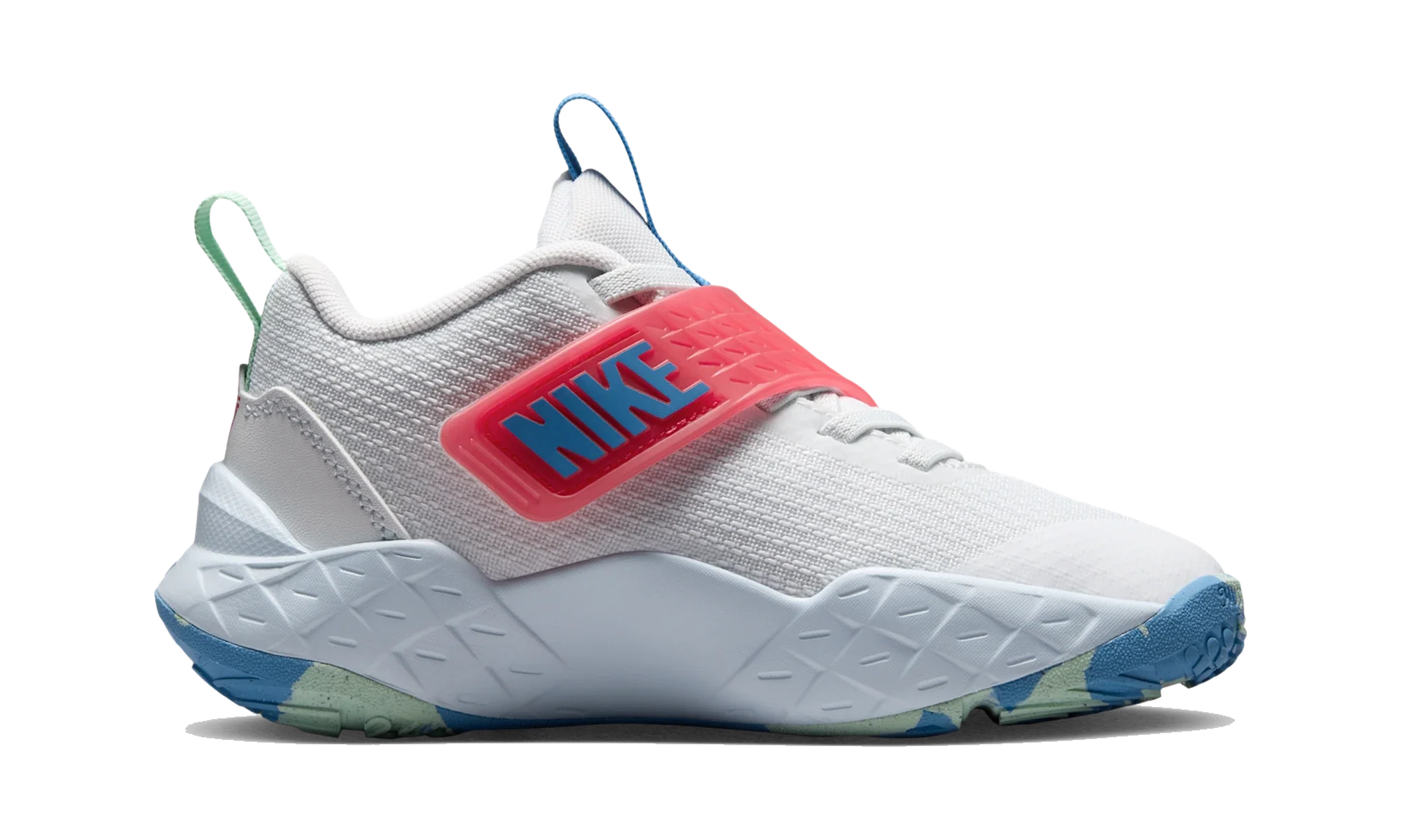Nike Team Hustle D 12 Off-White/Aurora Blue/Tropical Pink/Arctic Green
