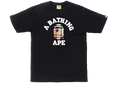 BAPE Check College T-Shirt Black Beige