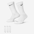 Nike Everyday Plus Cushioned Training Crew Socks (3 Pairs) White/Black