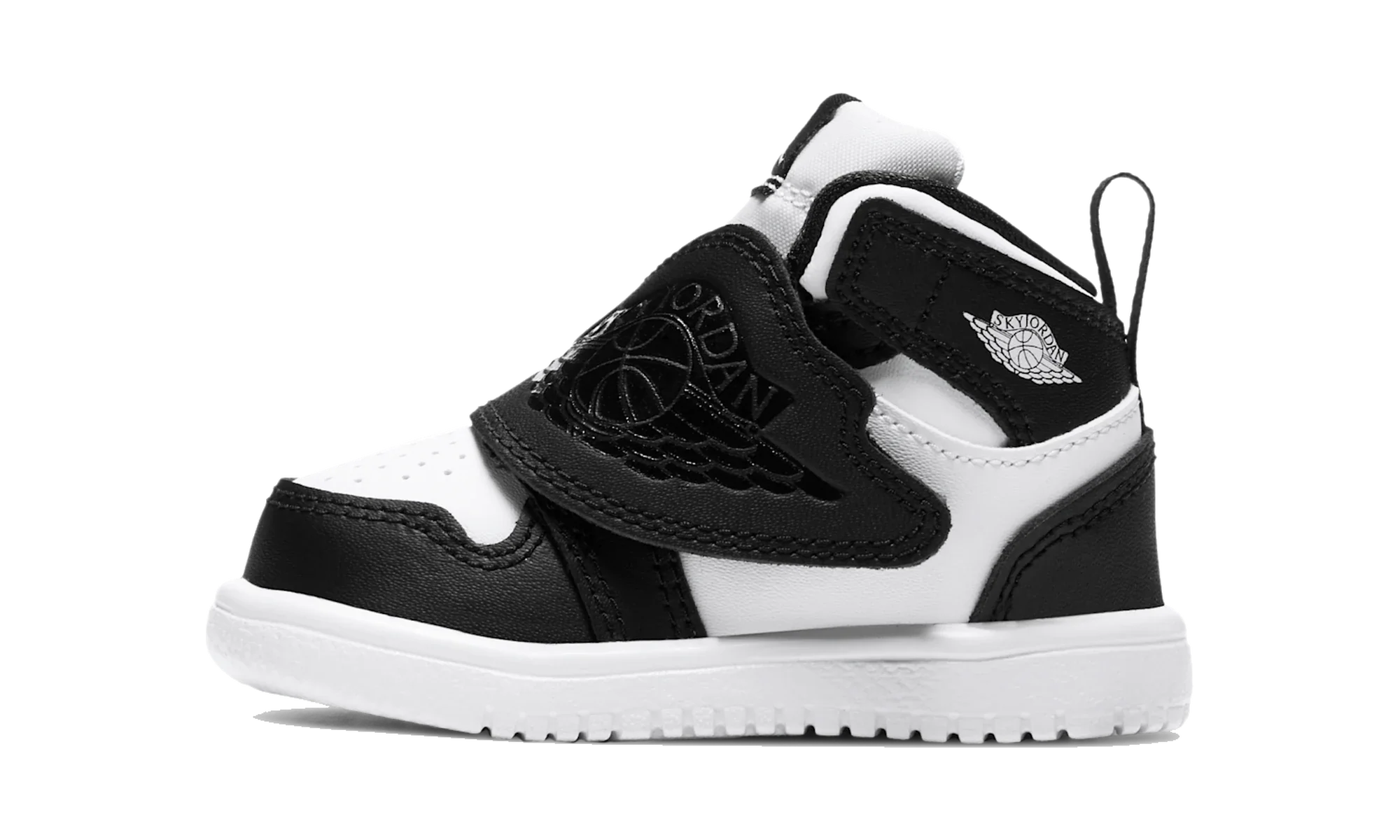 Sky Air Jordan 1 Baby and Toddler Shoe Black/White/Black