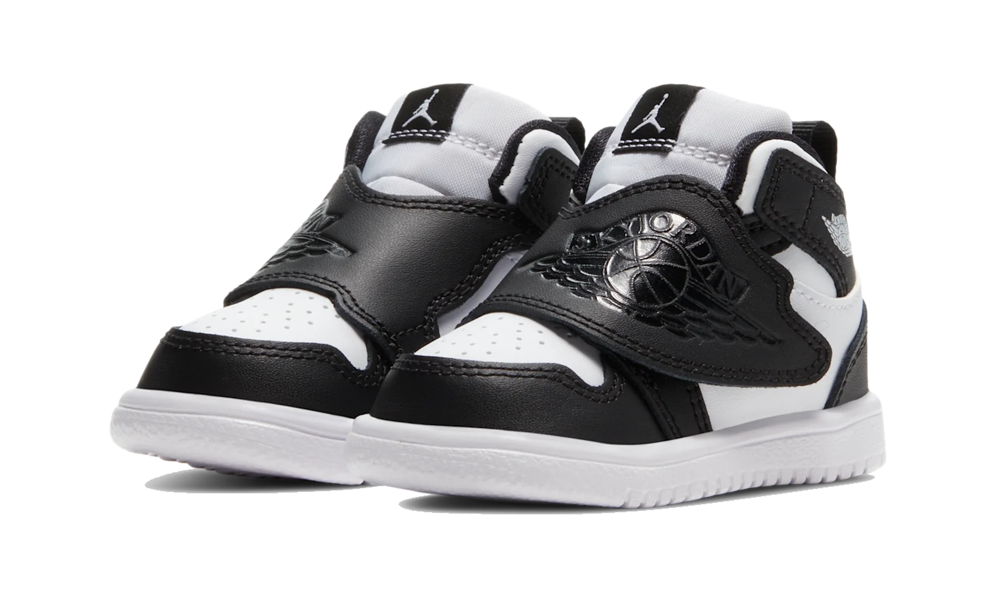 Sky Air Jordan 1 Baby and Toddler Shoe Black/White/Black