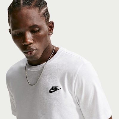 Nike Sportswear Club Men's T-Shirt White/Black