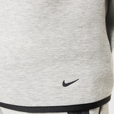 Nike Sportswear Tech Fleece Older Kids' Full-Zip Hoodie Dark Grey Heather/Dark Grey Heather/Black/Black