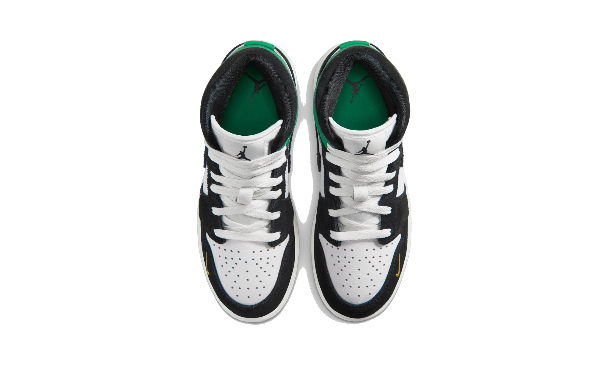 Air Jordan 1 Mid SE Summit White/Lucky Green/University Gold/Black