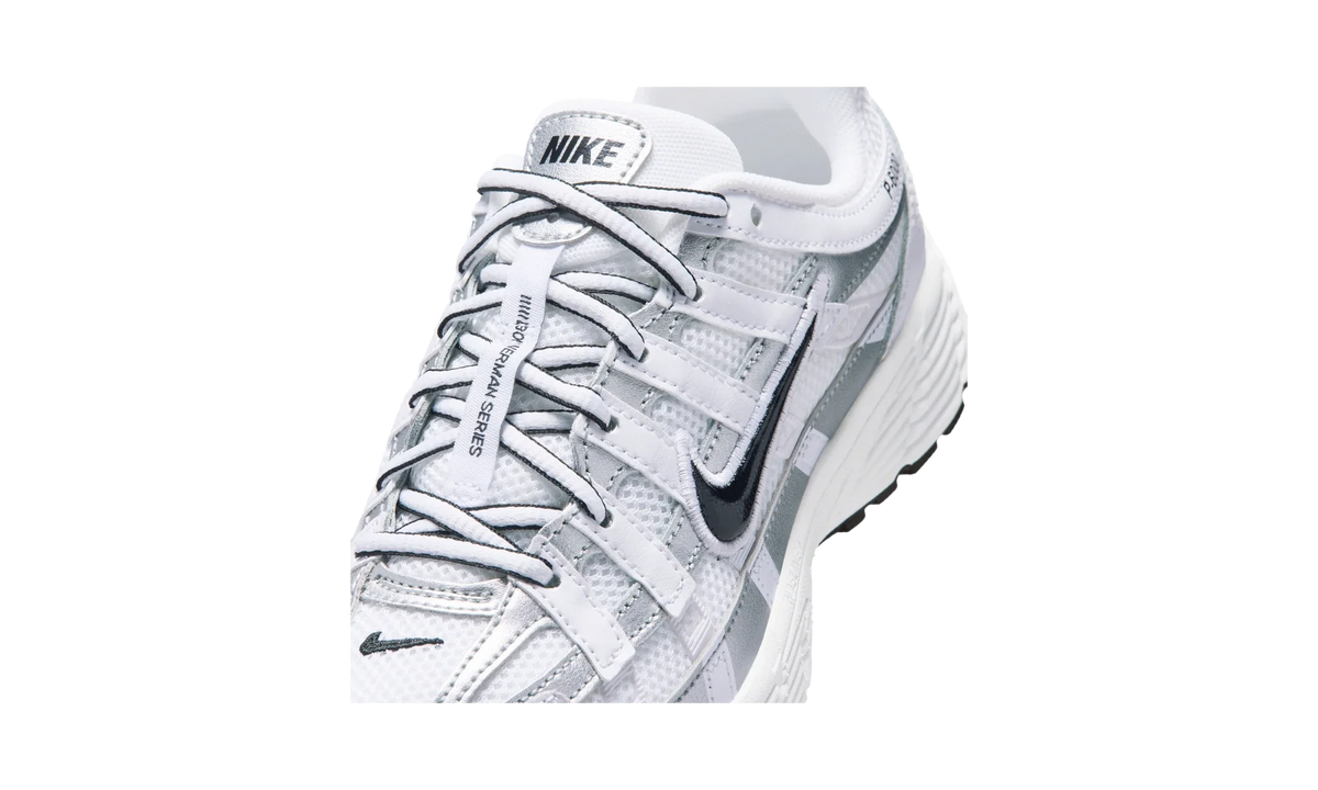 Nike P-6000 White/Metallic Silver/Black