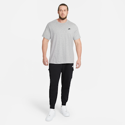 Nike Sportswear Club Men's T-Shirt Dark Grey Heather/Black