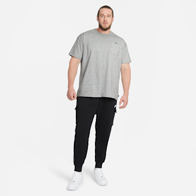 Nike Sportswear Club Men's T-Shirt Dark Grey Heather/Black