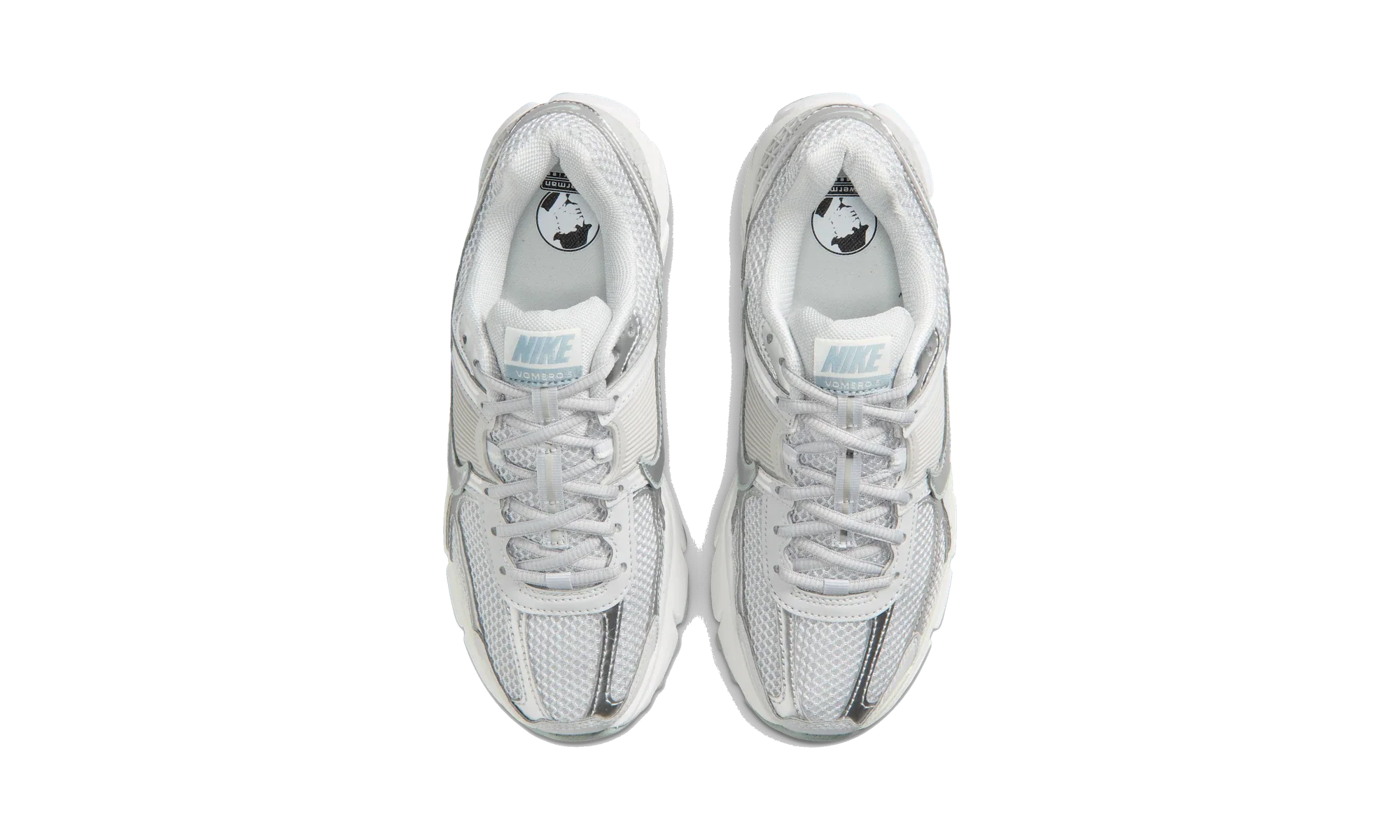 Nike Zoom Vomero 5 shoes with reflective accents Grey Fog/Off-White/Spruce Aura/Grey Fog