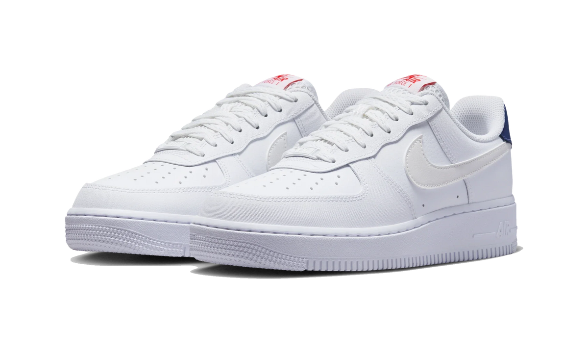 Nike Air Force 1 '07 White/Blue Void/Fire Red/Metallic Summit White