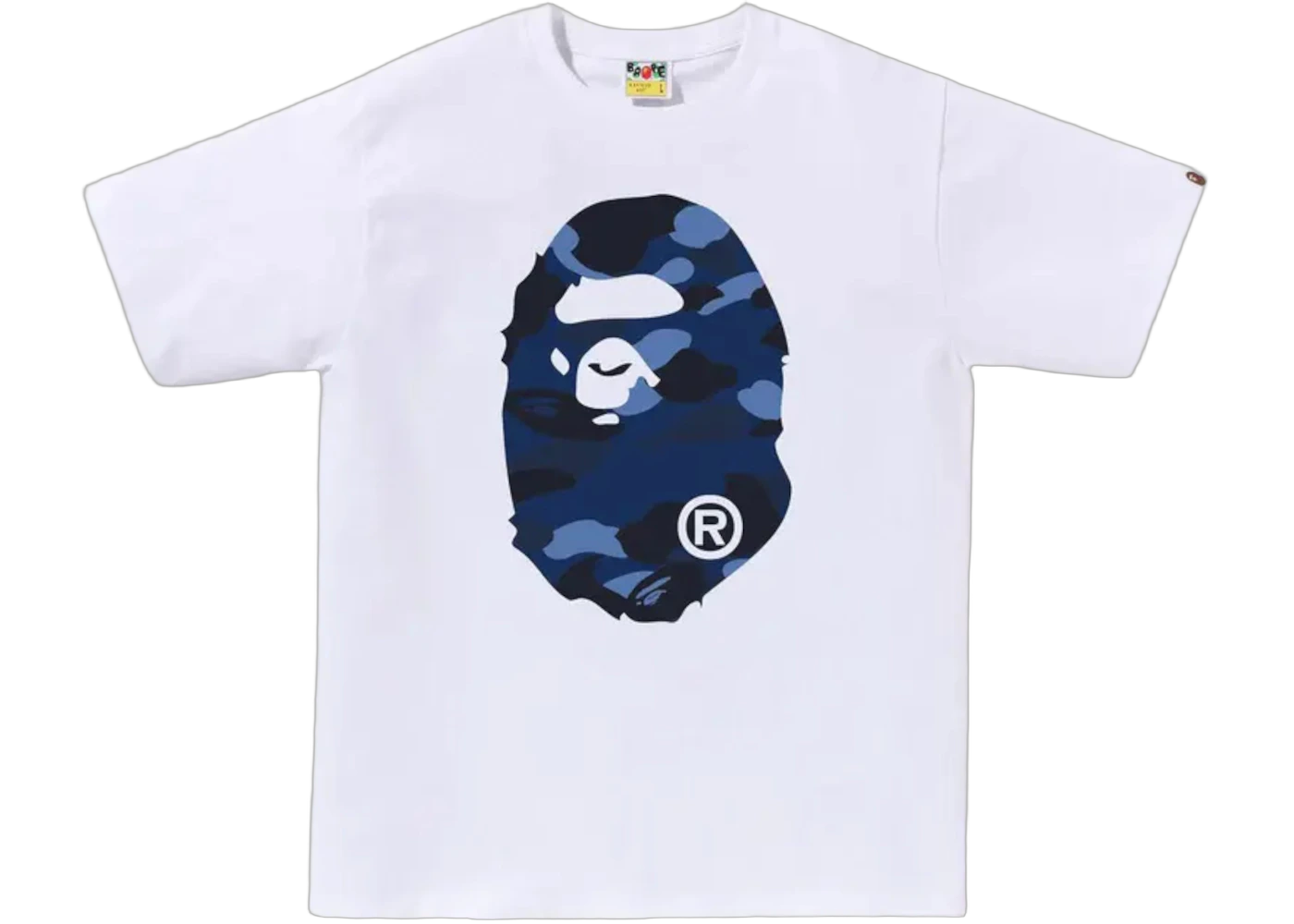 BAPE Color Camo Big Ape Head Tee (FW25) White/Navy