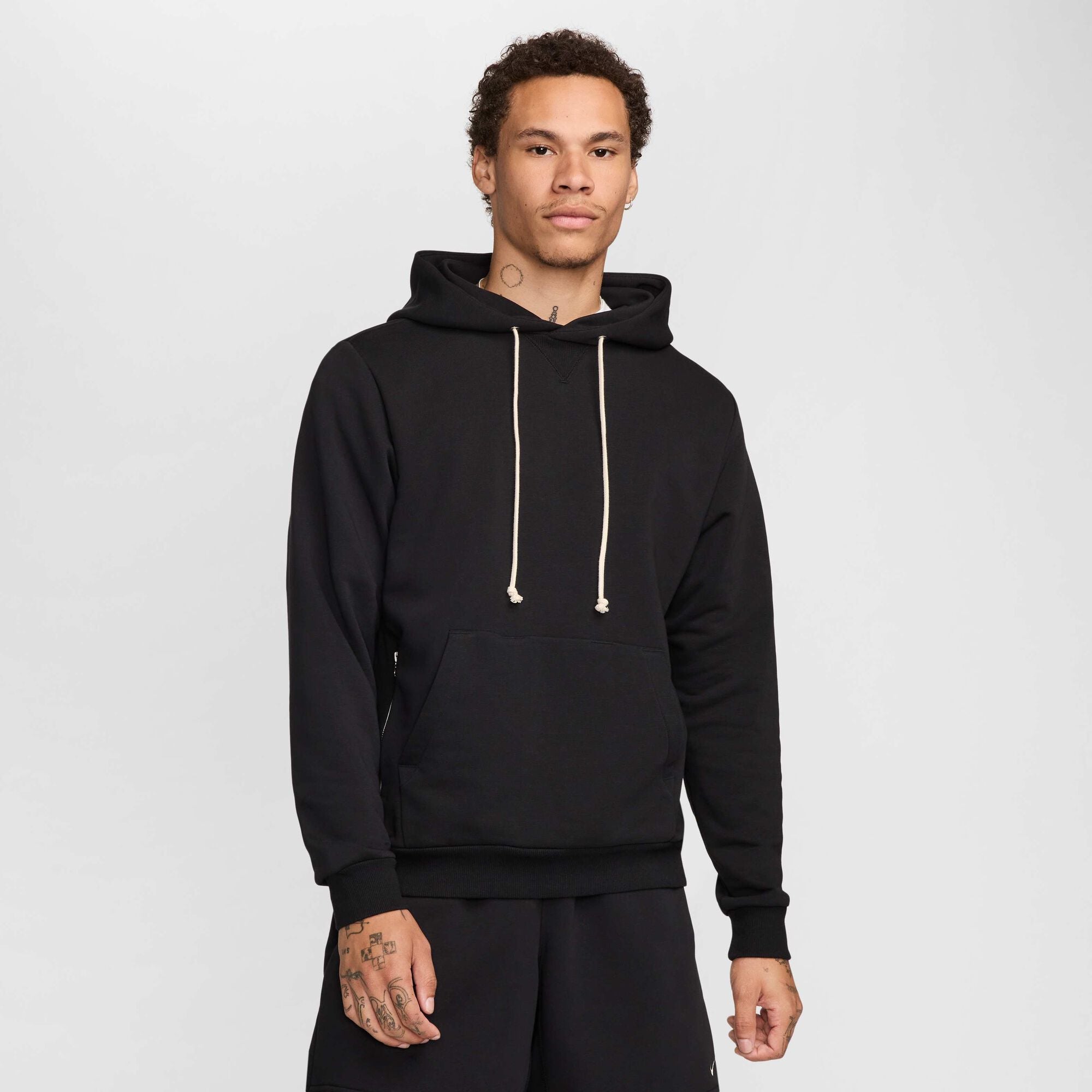 Nike Standard Issue Dri-FIT Pullover Basketball Hoodie Black/Pale Ivory
