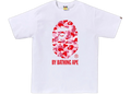 BAPE ABC Camo T-Shirt White Pink