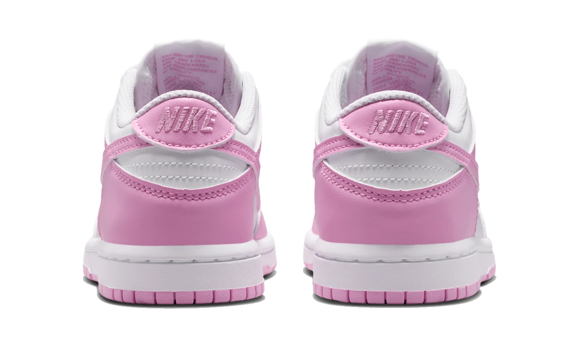 Nike Dunk Low White/White/White/Pink Rise