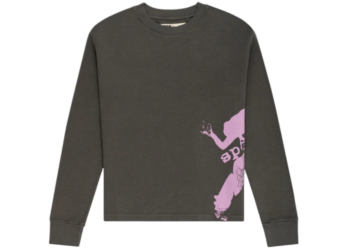 Sp5der 5EX Girl Thermal L/S Tee Dark Grey