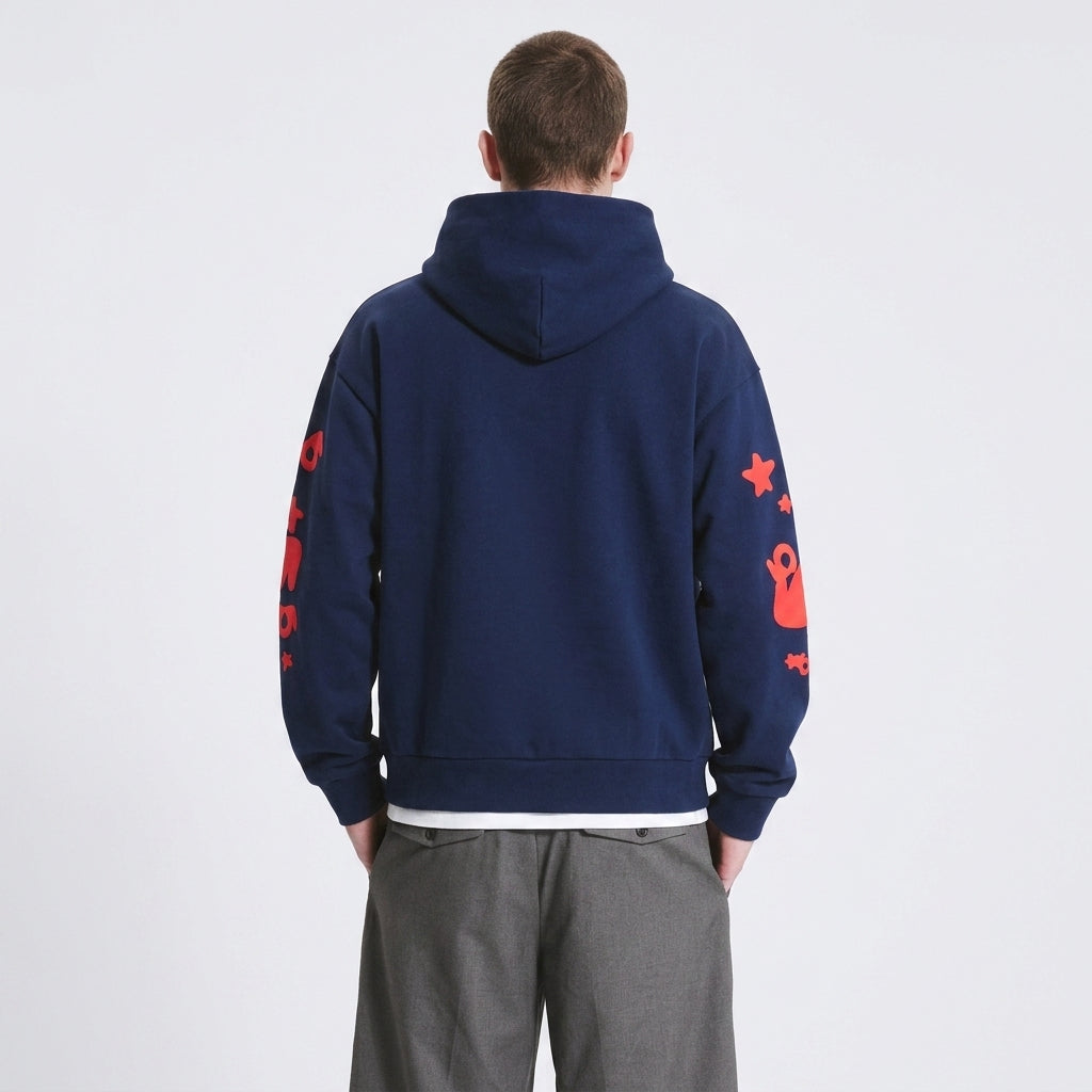 Sp5der Beluga Hoodie Navy