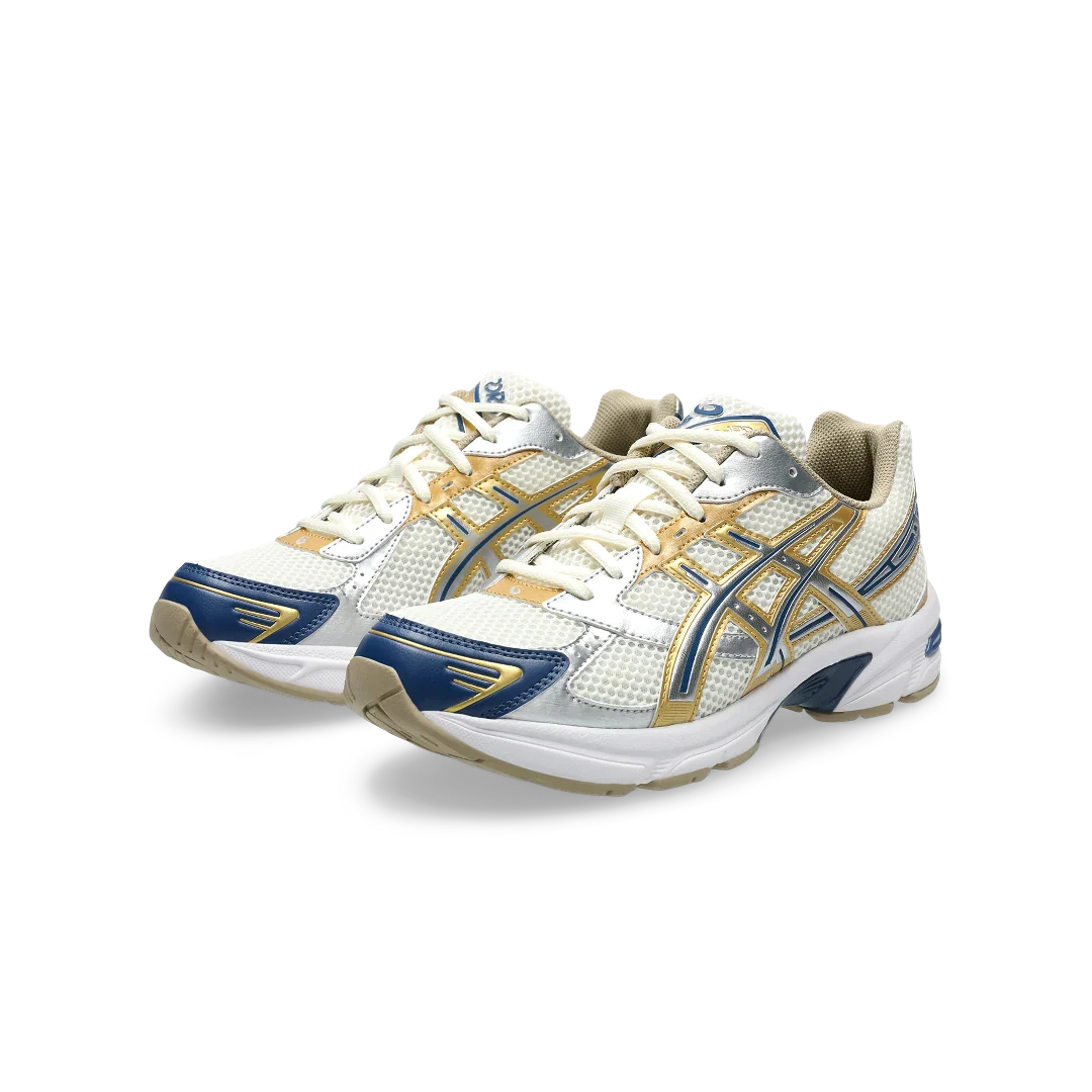 ASICS Gel-1130 Cream Pure Silver Gold Blue, Cream/Pure Silver/Gold/Blue (1203A787-100)