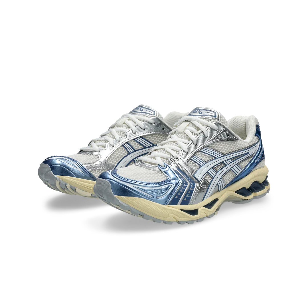 ASICS Gel-Kayano 14 Cream Metallic Blue, Cream/Metallic Blue (1203A537-102)
