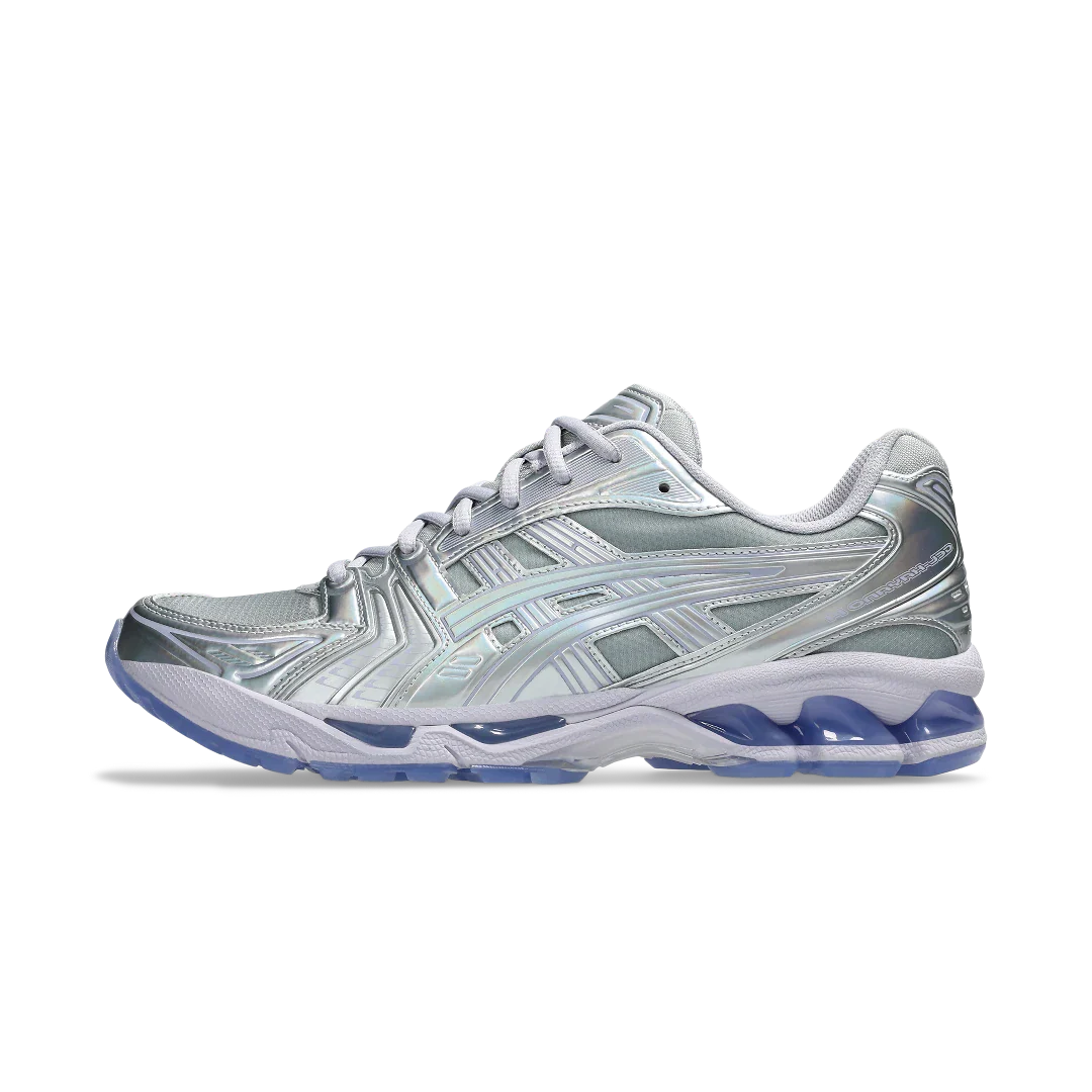 ASICS Gel-Kayano 14 Kith Marvel Villains Silver Surfer Sealed Box (Comic Included), Silver/Multi-White-Blue (1203A661-020)