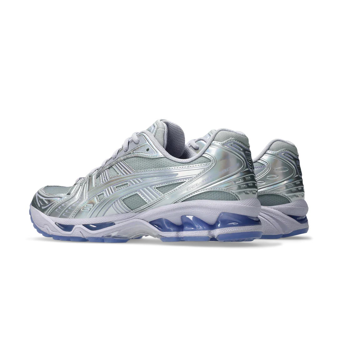 ASICS Gel-Kayano 14 Kith Marvel Villains Silver Surfer Sealed Box (Comic Included), Silver/Multi-White-Blue (1203A661-020)