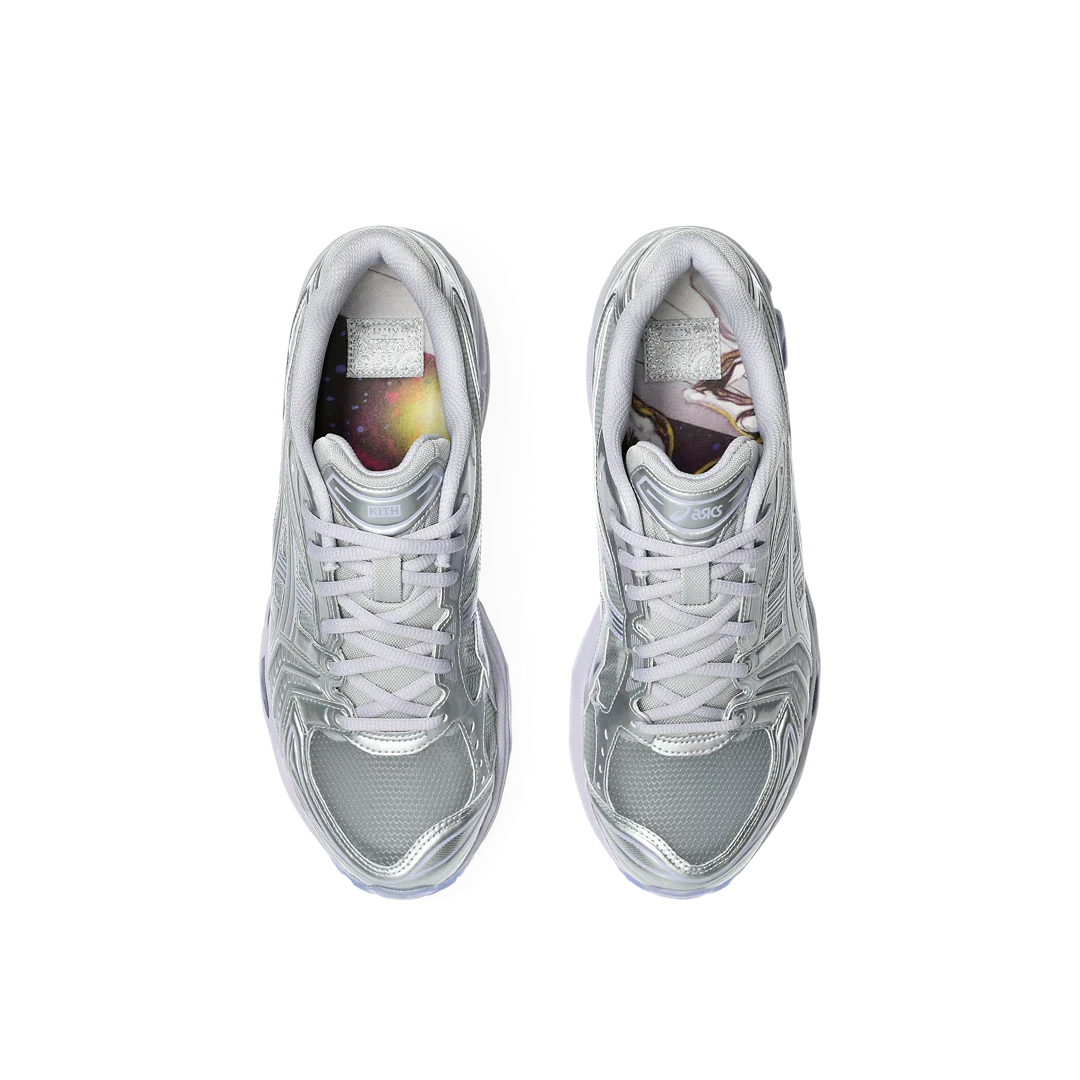 ASICS Gel-Kayano 14 Kith Marvel Villains Silver Surfer Opened Box (Comic Not Included), Silver/Multi-White-Blue (1203A661-020)