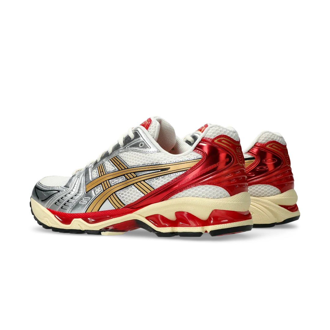 ASICS Gel-Kayano 14 Sneaker Politics Just Say No, Cream/Pure Gold (1203A692-100)