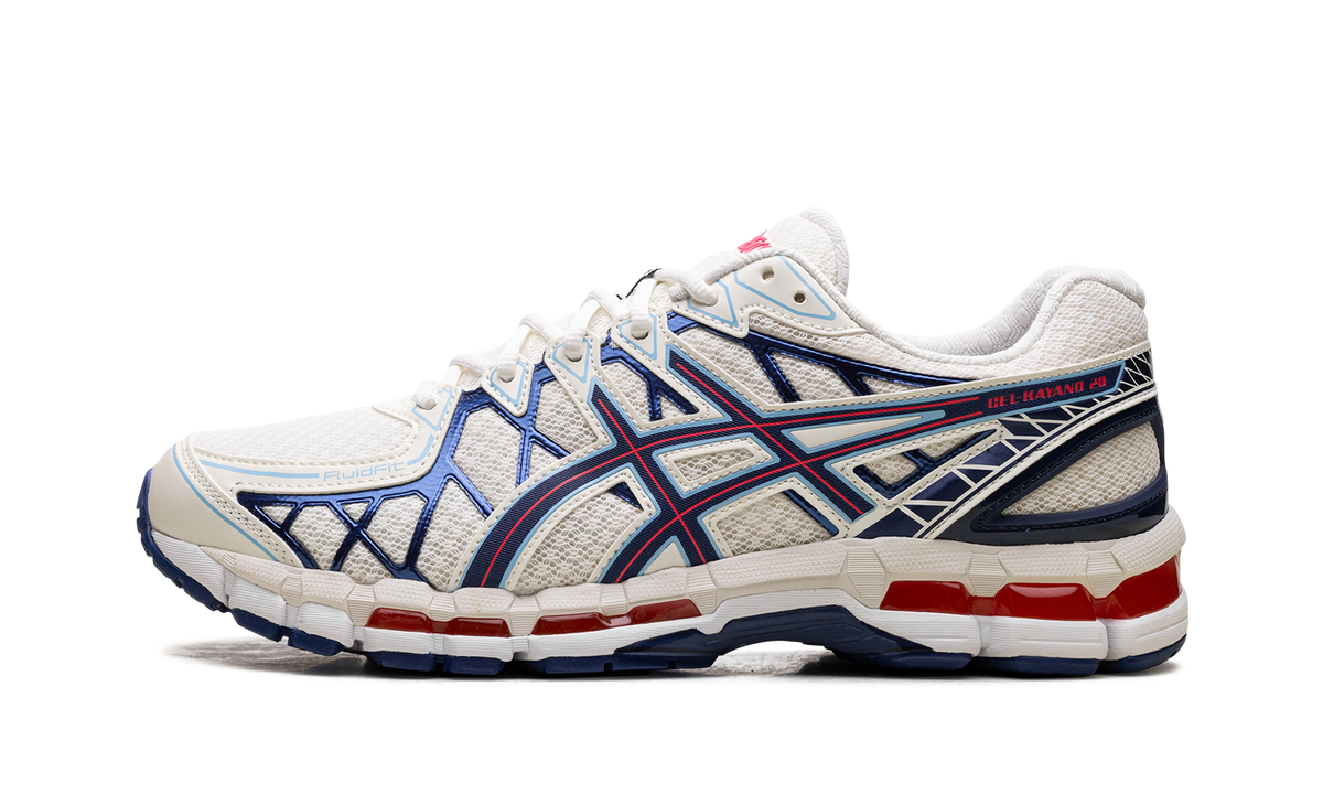 ASICS Gel-Kayano 20 Cream Blue Red