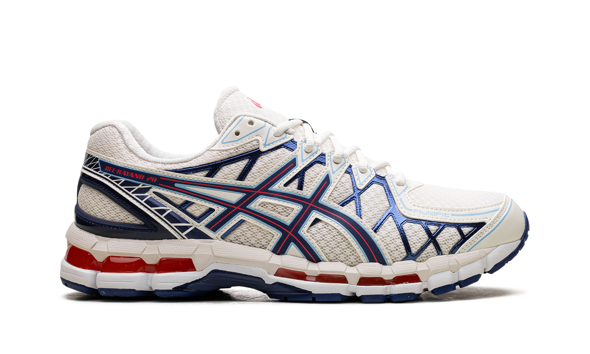 ASICS Gel-Kayano 20 Cream Blue Red