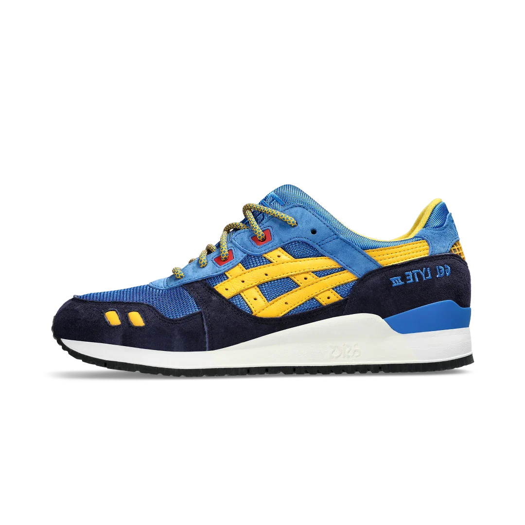 ASICS Gel-Lyte III '07 Remastered Kith Marvel X-Men Cyclops Opened Box (Trading Card Not Included), Navy/Royal Blue-Yellow-Red (1201A961-400)