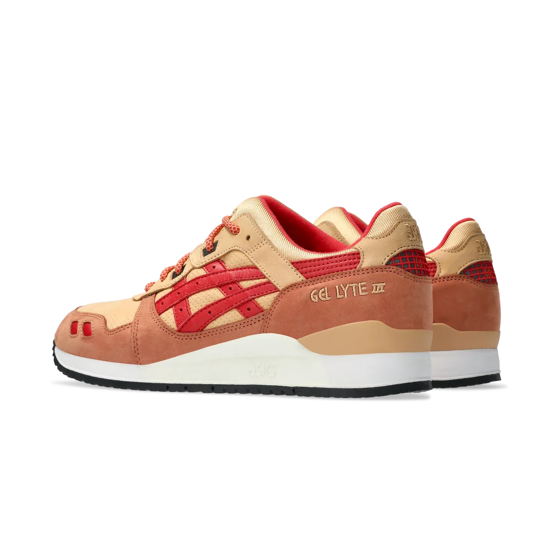 ASICS Gel-Lyte III '07 Remastered Kith Marvel X-Men Gambit Opened Box (Trading Card Not Included), Tan/Brown-Red (1201A962-200)