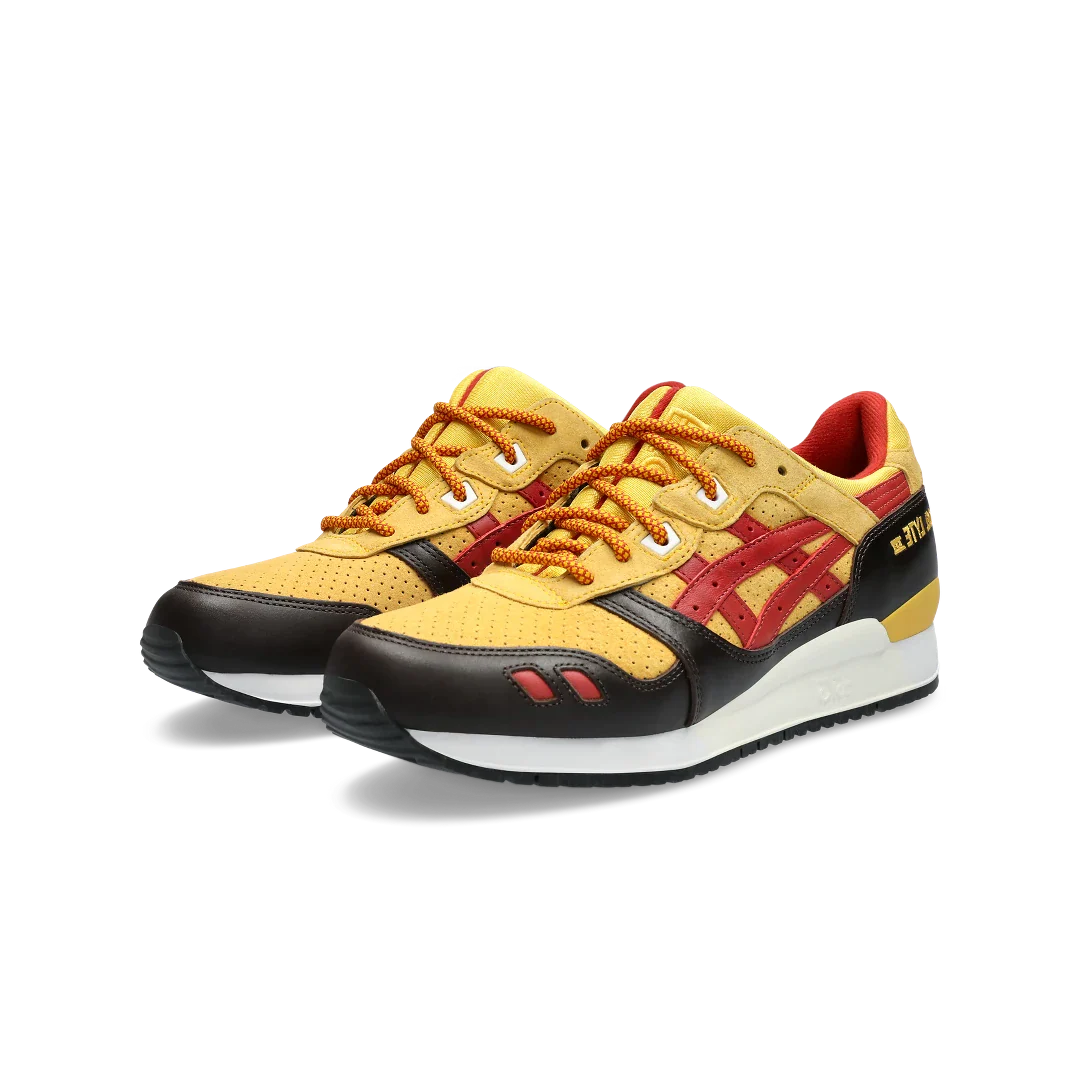 ASICS Gel-Lyte III '07 Remastered Kith Marvel X-Men Wolverine 1980 Opened Box (Trading Card Not Included), Yellow/Brown-Red (1201A957-750)