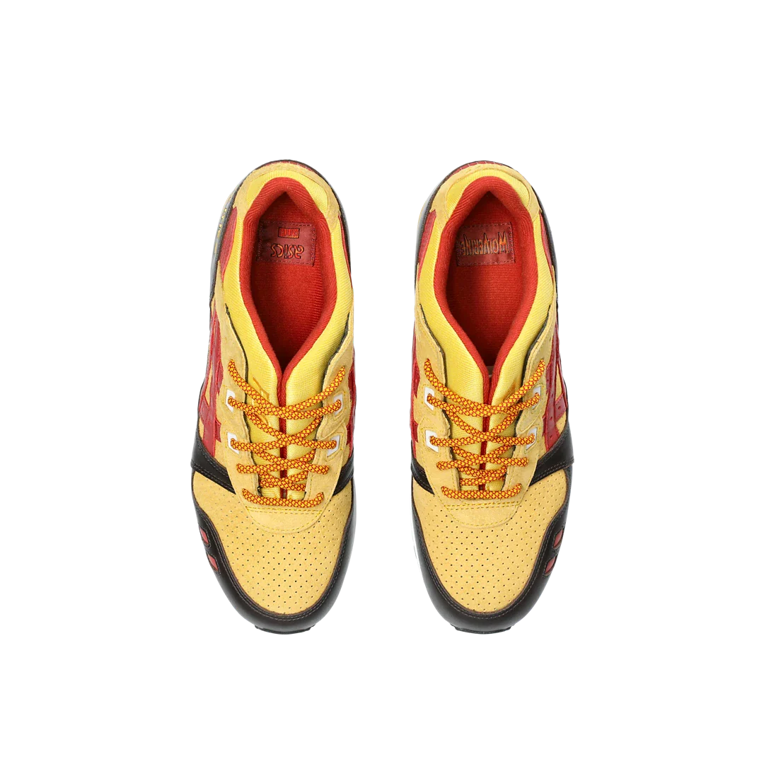 ASICS Gel-Lyte III '07 Remastered Kith Marvel X-Men Wolverine 1980 Opened Box (Trading Card Not Included), Yellow/Brown-Red (1201A957-750)