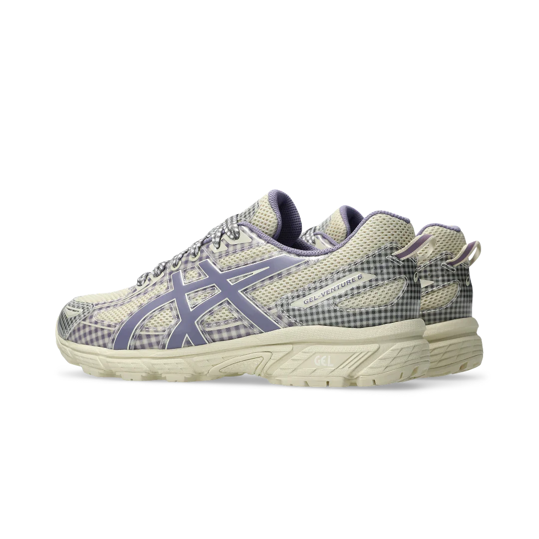 ASICS Gel-Venture 6 Story mfg. Vanilla Violet Quartz Gingham, Vanilla/Violet Quartz (1203A712-250)