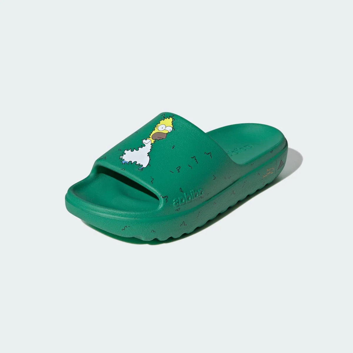 Adidas Adilette Lumia Slides The Simpsons Court Green
