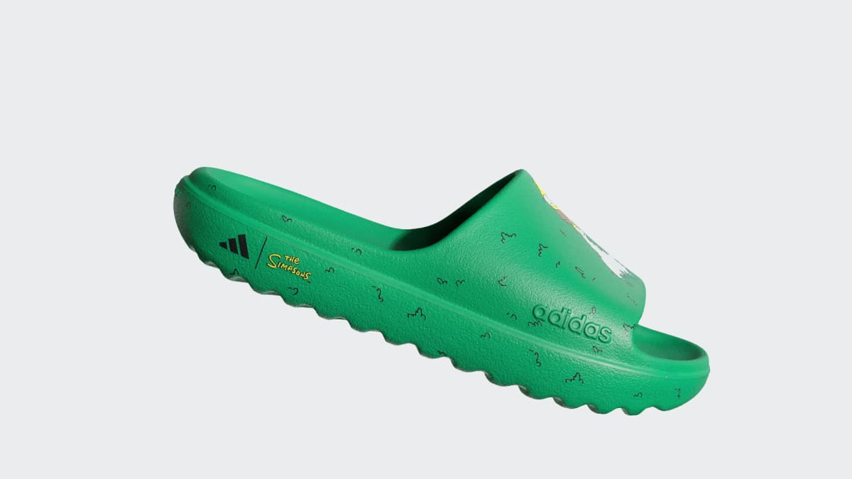 Adidas Adilette Lumia Slides The Simpsons Court Green