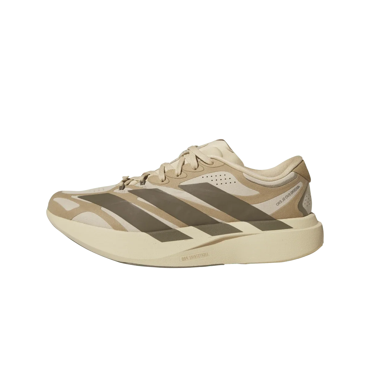 Adidas Adizero EVO SL EXO Suede Magic Beige Carbon Cardboard