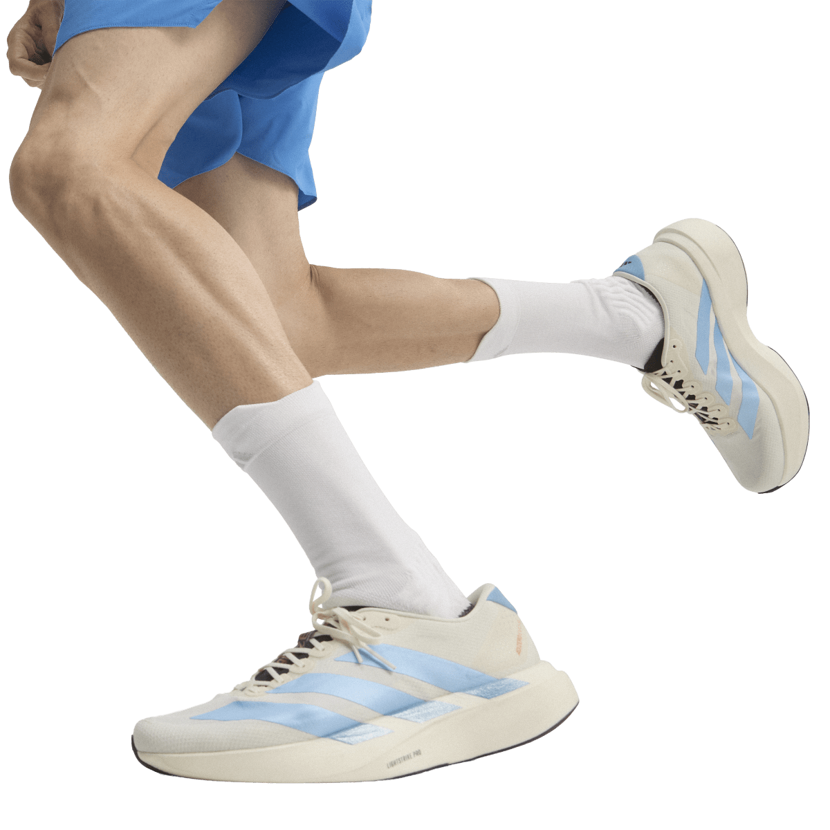 Adidas Adizero EVO SL Woven Off White Light Blue Red