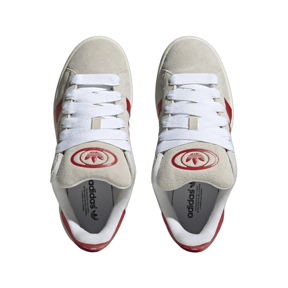 Adidas Campus 00s Crystal White Better Scarlet, Crystal White/Better Scarlet/Off White (GY0037)