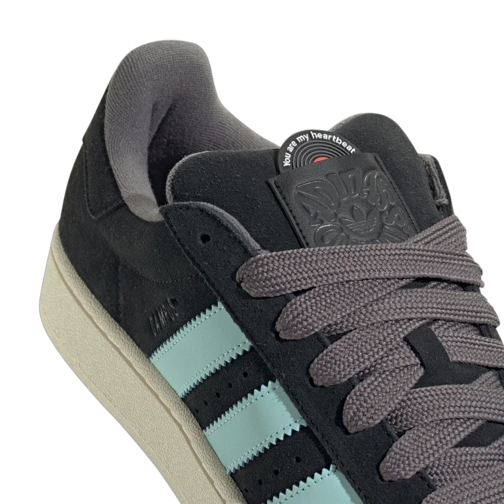 Adidas Campus 00s Valentine's Day Black, Core Black/Semi Flash Aqua/Cream White (ID6249)