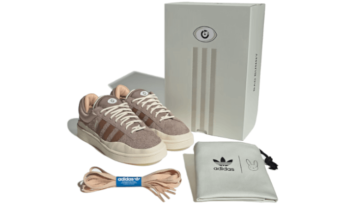 Adidas Campus Light Bad Bunny Chalky Brown, Sand Beige/Brown/Cream White (ID2529)