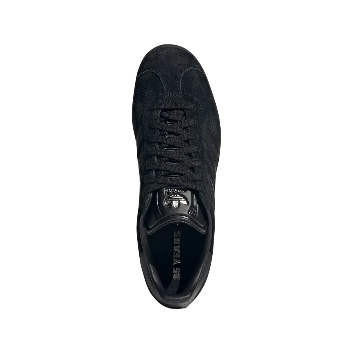 Adidas Gazelle All Black Silver Metallic