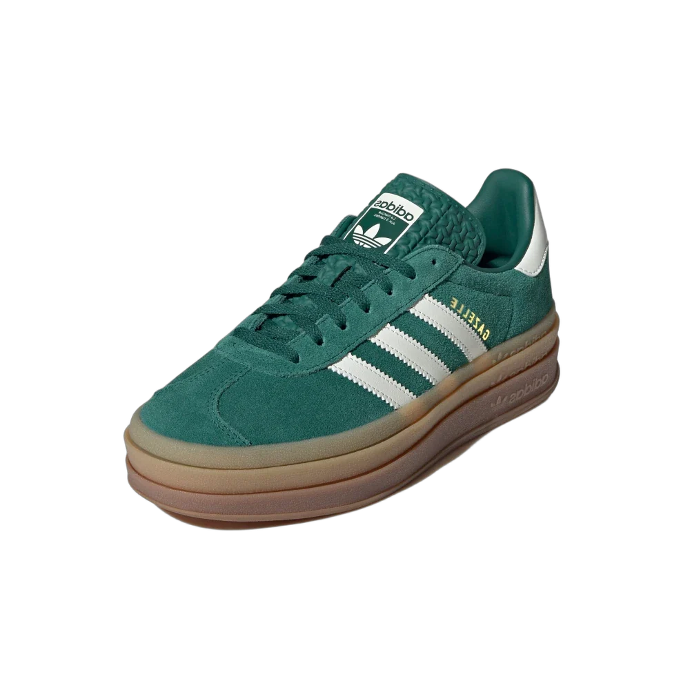 Adidas Gazelle Bold Collegiate Green, Collegiate Green/Off White/Gold Metallic (JI0325)