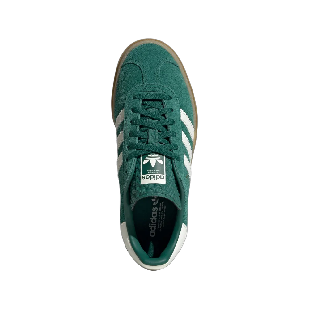 Adidas Gazelle Bold Collegiate Green, Collegiate Green/Off White/Gold Metallic (JI0325)
