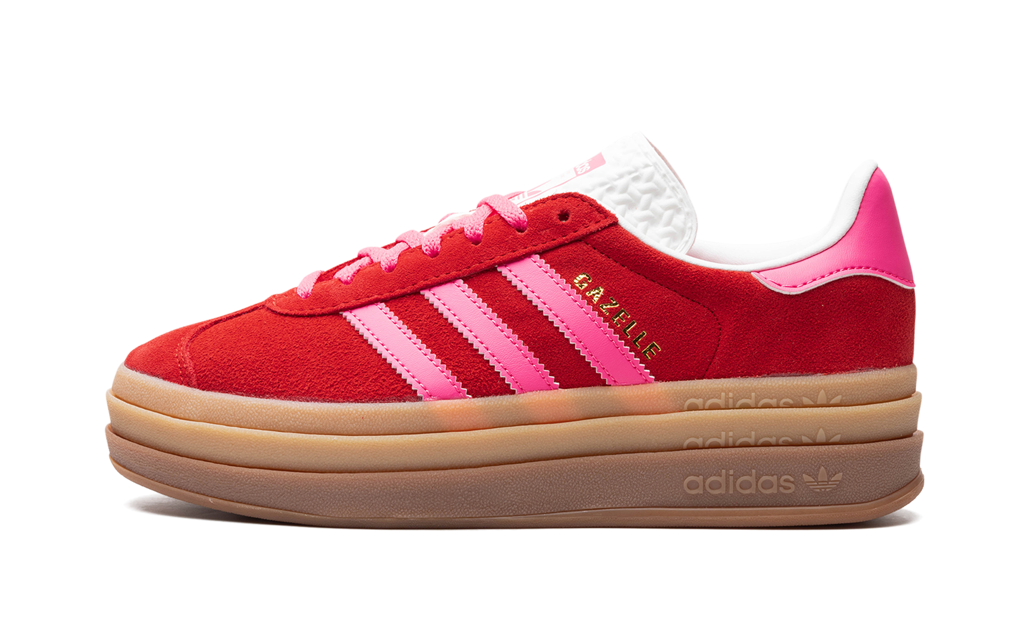 Adidas Gazelle Bold Collegiate Red Lucid Pink