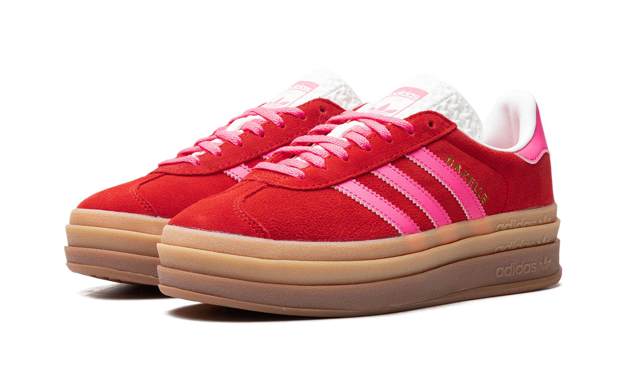 Adidas Gazelle Bold Collegiate Red Lucid Pink