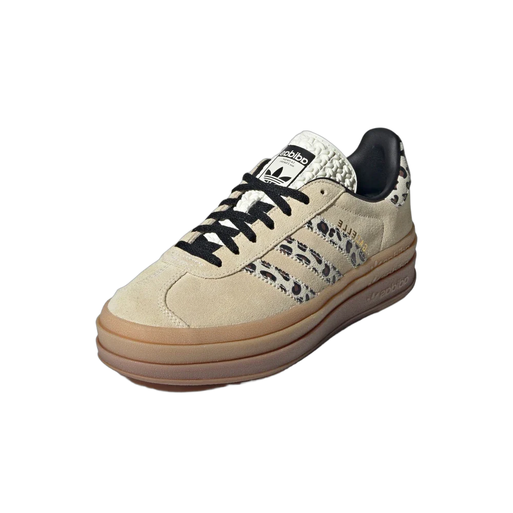 Adidas Gazelle Bold Cream Black Leopard, Cream/White/Black Leopard (JI1370)